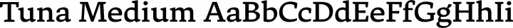 Tuna Medium free font