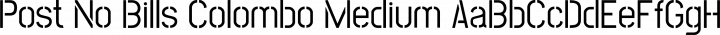 Post No Bills Colombo Medium free font