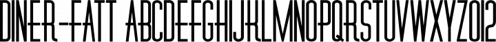 Diner-Fatt Regular free font