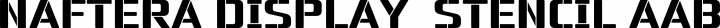 Naftera Display  Stencil free font